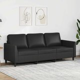  Trosjed crni 180 cm od umjetne kože | shoptok.hr