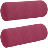  Valjkasti jastučići 2 pcs Vinska crvena Ø 25 x 70 cm | Eponuda.com