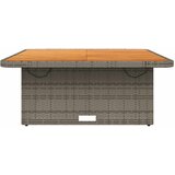  Vrtni stol sivi 110 x 110 x 71 cm poliratan i bagremovo drvo | Eponuda.ba