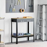  Radne klupe s ladicama Crna 81 x 41 x 145 cm Konstruirano drvo Slike