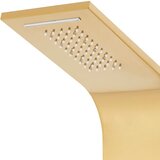 PANEL za tuširanje od nehrđajućeg čelika 201 zlatni zakrivljeni | shoptok.hr