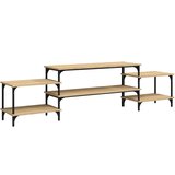 Maison Chic TV omarica - TV stojalo - Televizijska omarica sonoma hrast 197x35x52 cm inženirski les, (21699371) Cene