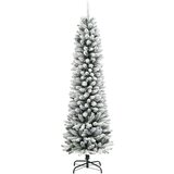 vidaXL Umjetno usko božićno drvce sa snijegom 180 cm PVC i PE | shoptok.hr