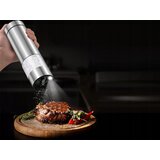  Brezžični nastavljiv LED električni mlinček za poper in sol inox | Shoptok.si