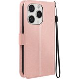 Oem Mayaxess, Torbica s preklopom za iPhone 15 Pro Zaščita z zapestnim trakom Večnamenska zaklopka, Šampanjec roza, (5000215869) | Shoptok.si