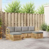  Setovi sofa 6 pcs Bijela i svjetlosiva 245 x 122,5 x 73 cm | shoptok.hr