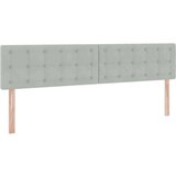  Krevet S LED lampica Svijetlo siva 200 x 200 cm Baršun | shoptok.hr