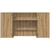 vidaXL Sprejemna miza artisan hrast 200x50x103,5 cm inženirski les | Shoptok.si