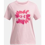 Under Armour Girls' T-shirt UA Bubble Wordmark SS - Girls Cene