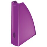 Leitz Iratpapucs, műanyag, 60 mm, elöl nyitott, "Wow", metál lila | Shoptok.si