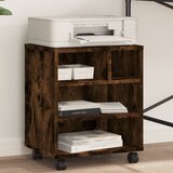  Stalak za pisač s kotačima boja hrasta 41 x 32 x 48 cm | shoptok.hr