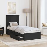 s od storage Crna 75 x 190 cm Konstruirano drvo | shoptok.hr