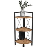 MID.YOU Kotni Regal Insasi 2, Barva Hrasta, Črna | Shoptok.si