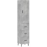  Visoka komoda siva betona 34,5x34x180 cm od konstruiranog drva | shoptok.hr