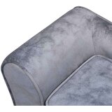 vidaXL Pasji kavč siv 57x34x36 cm iz pliša | Shoptok.si
