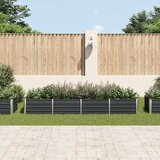 Povišena vrtna gredica antracit 320x80x45 cm pocinčani čelik | shoptok.hr