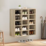 vidaXL Omara za čevlje Sonoma Oak 52.5 x 30 x 50 cm Konstruiran les | Shoptok.si