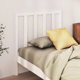 Maison Chic posteljno vzglavje - vzglavna omarica - nočna omarica belo 106x4x100 cm trdna borovina, (21705615) | Shoptok.si