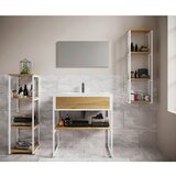 MID.YOU Kopalnica Bitila 80, Bela, Barva Hrasta, 5-Delno | Shoptok.si