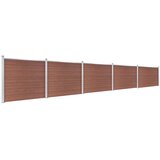  Set panela za ogradu WPC 872 x 146 cm smeđi | Eponuda.ba