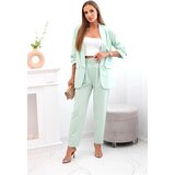 Kesi Włoski Elegant set of jackets and trousers mint | Shoptok.si