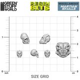 Green Stuff World 3D Printed Alien Skulls Set | 3D štampani set alien lobanja (21 kom, 1:48 razmera) | Eponuda.com