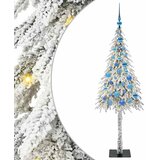  Božićno drvce s 150 LED svjetlima Bijelo 150 cm PE i čelik | shoptok.hr