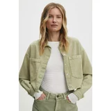 Answear Lab Jeans jakna ženska, zelena barva