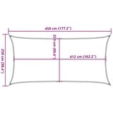  Jedro protiv sunca boje pijeska 4 5x2 5 m poliester Oxford | shoptok.hr