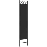Sobna pregrada s 3 panela crna 120 x 200 cm od tkanine | Eponuda.com