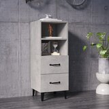  Komoda siva boja betona 34,5x34x90 cm od konstruiranog drva | shoptok.hr