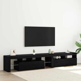 TV ormar 2 pcs Crni hrast 230 x 36,5 x 40 cm Konstruirano drvo | Eponuda.ba