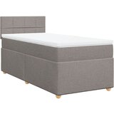 Maison Chic Box spring postelja - Vzmetna postelja z vzmetnico taupe 90x200 cm blago SL16610, (21883066) | Shoptok.si