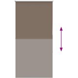 Rolo zavjesa za zamračivanje boje kave 65x175 cm Širina tkanine 60,7 cm Poliester | Shoptok.si