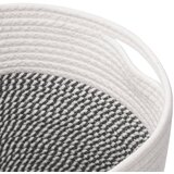  Košare za pohranu 2 kom sivo-bijele Ø 28 x 28 cm pamučne | Eponuda.com