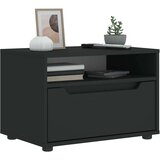 vidaXL TV omarica VISNES Črna 60x40x38 cm Izoblikovan les | Shoptok.si
