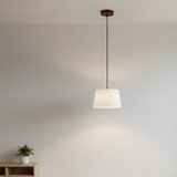  visilica na lanku AIDA 1xE27/60W/230V prečnik 25 cm hrast/orah/bela | Eponuda.com