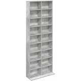 Cd ormar Betonska siva 65 x 23,5 x 175 cm Konstruirano drvo | shoptok.hr