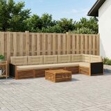  Set vanjskih sofa 7 pcs Prirodna i bež 79 x 79 x 37 cm | shoptok.hr