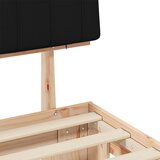  Krevetni okvir s tapiciranim uzglavljem Crna 150 x 200 cm | shoptok.hr