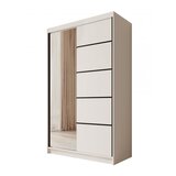 ADRK Klizni ormar Castello s ogledalom, 120 cm - BIJELA Cijene