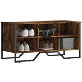 vidaXL Omarica za čevlje dimljeni hrast 90x38x45,5 cm inženirski les Cene
