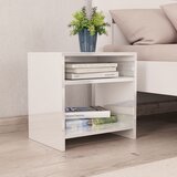 Maison Chic Dvo delni komplet Nočne omarice - Nočne mize visok sijaj bele 40x30x40 cm iverna plošča, (21687243) Cene