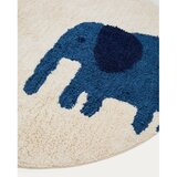 Kave Home Slonokoščena pralna/ročno tkana bombažna otroška preproga ø100 cm Tandani – | Shoptok.si