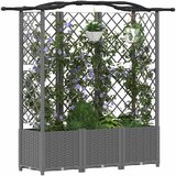  Povišeni krevet s mrežom i krovom Svjetlosiva 163 x 40 x 138 cm | shoptok.hr