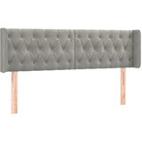  LED uzglavlje svjetlosivo 147x16x78/88 cm baršunasto | shoptok.hr