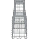  Lučne gabionske košare 2 kom 400x30x40/60 cm pocinčano željezo | shoptok.hr