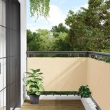 Balkonski zaslon za privatnost krem 300 x 120 cm PVC | shoptok.hr