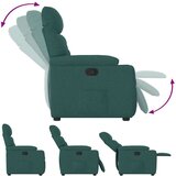  Naslonjač od tkanine tamnozeleni | shoptok.hr