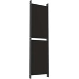 Sobna pregrada s 6 panela crna 300 x 180 cm od tkanine | shoptok.hr